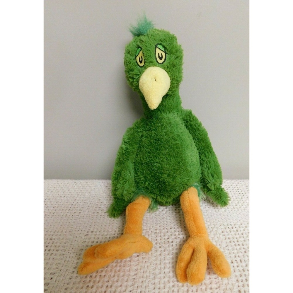 Kohls Cares 17"‎ Dr Suess Oh Say Can You Say Hooey Green Bird 2010 Plush